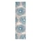 World Rug Gallery Modern Floral Circles Design 2'x10' Blue Runner Rug 9099BLUE2X10 - alternate 3